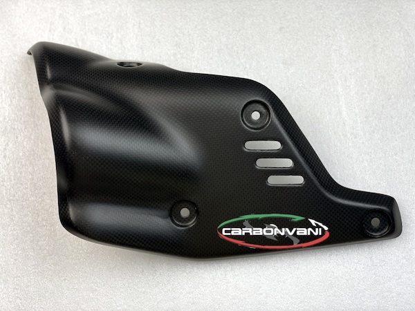 Carbonvani Carbon Fiber Right Hand Exhaust Guard for the Ducati Diavel V4 Carbonvani Carbon Fiber Right Hand Exhaust Guard for the Ducati Diavel V4